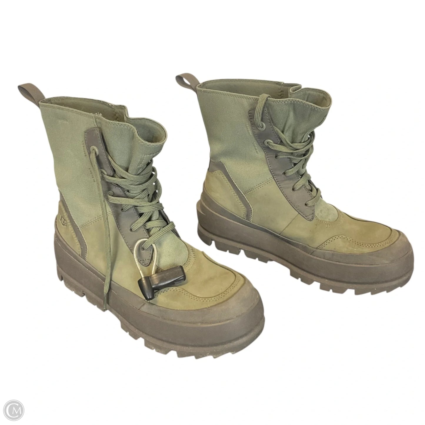 Boots Designer By Ugg In Green, Size: 7