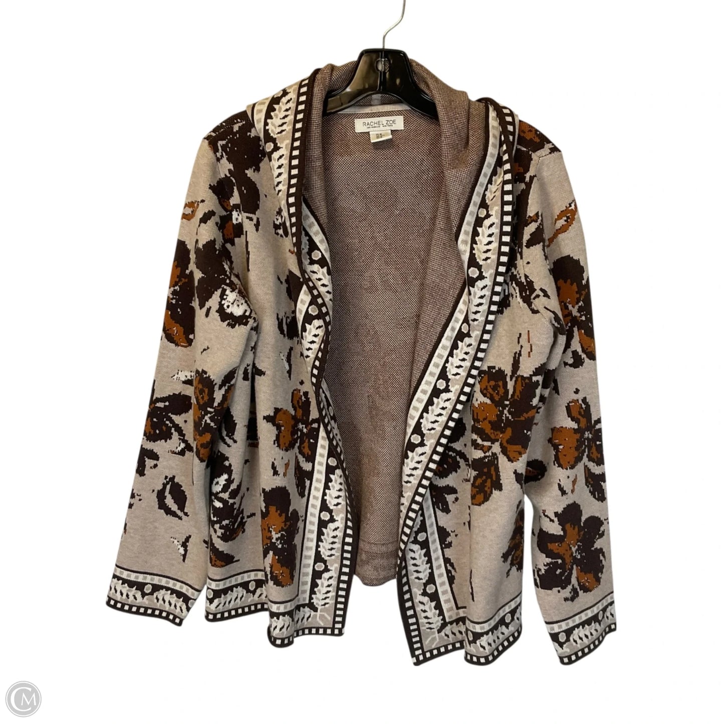 Sweater Cardigan By Rachel Zoe In Tan, Size: M