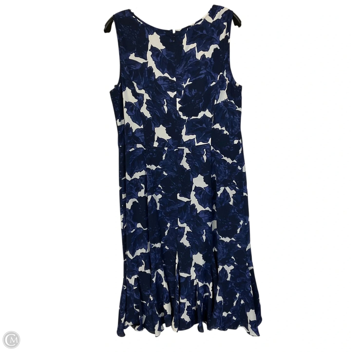 Dress Casual Midi By Talbots In Blue, Size: 14