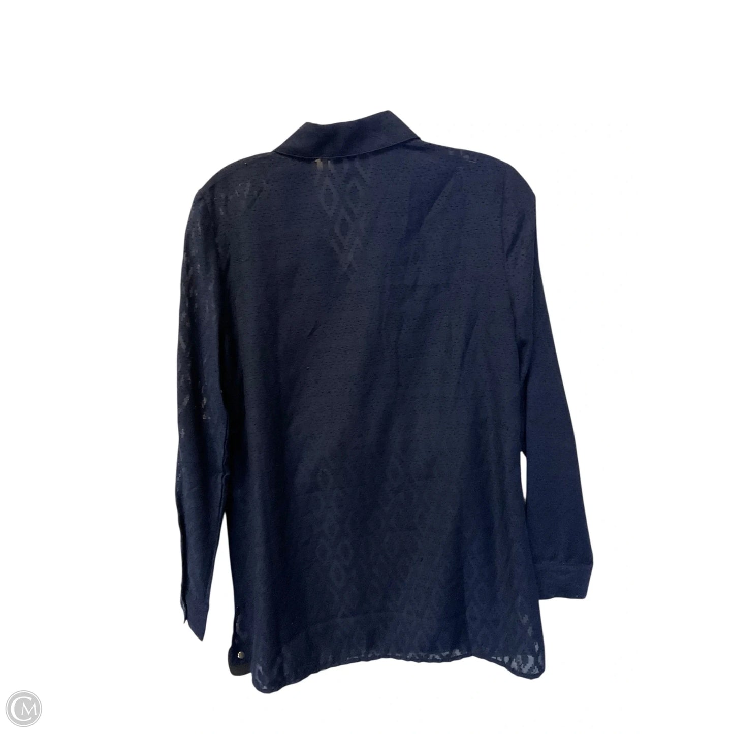 Top Long Sleeve Basic By Chicos In Blue, Size: Xs