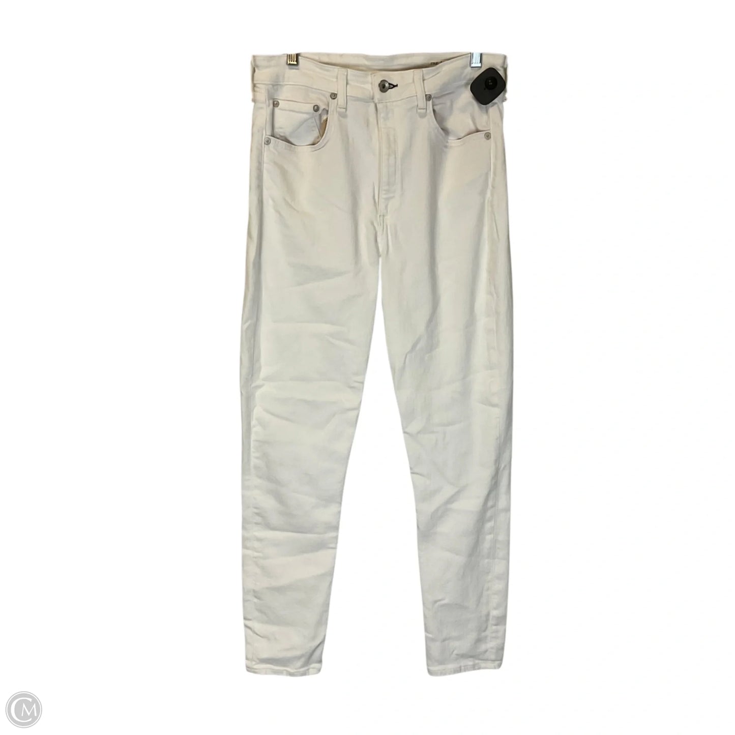 Jeans Skinny By Rag & Bones Jeans In White Denim, Size: 10