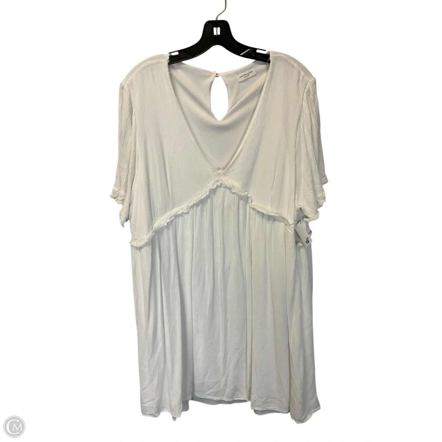 Dress Casual Short By Clothes Mentor In White, Size: Xl