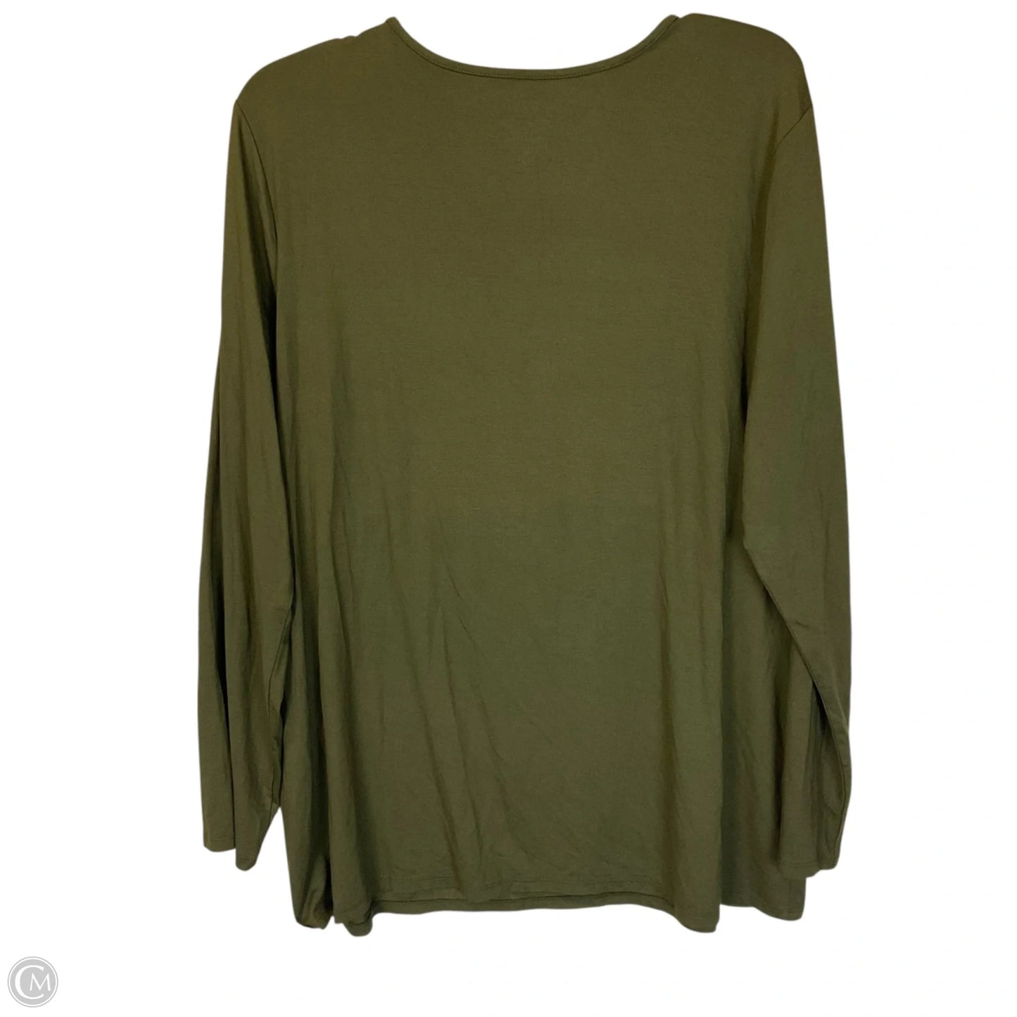 Top Long Sleeve Basic By Chicos In Green, Size: L