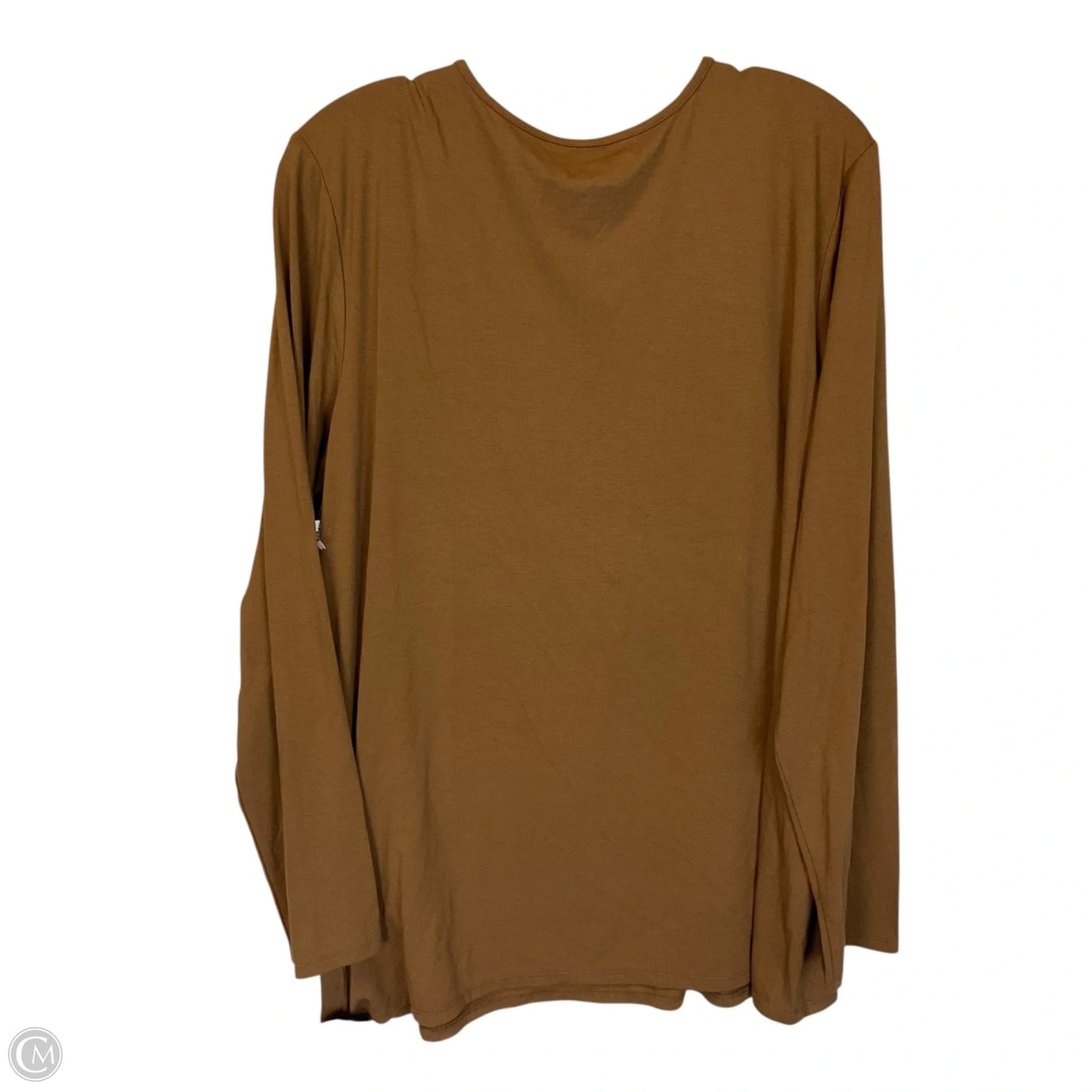 Top Long Sleeve Basic By Chicos In Brown, Size: L