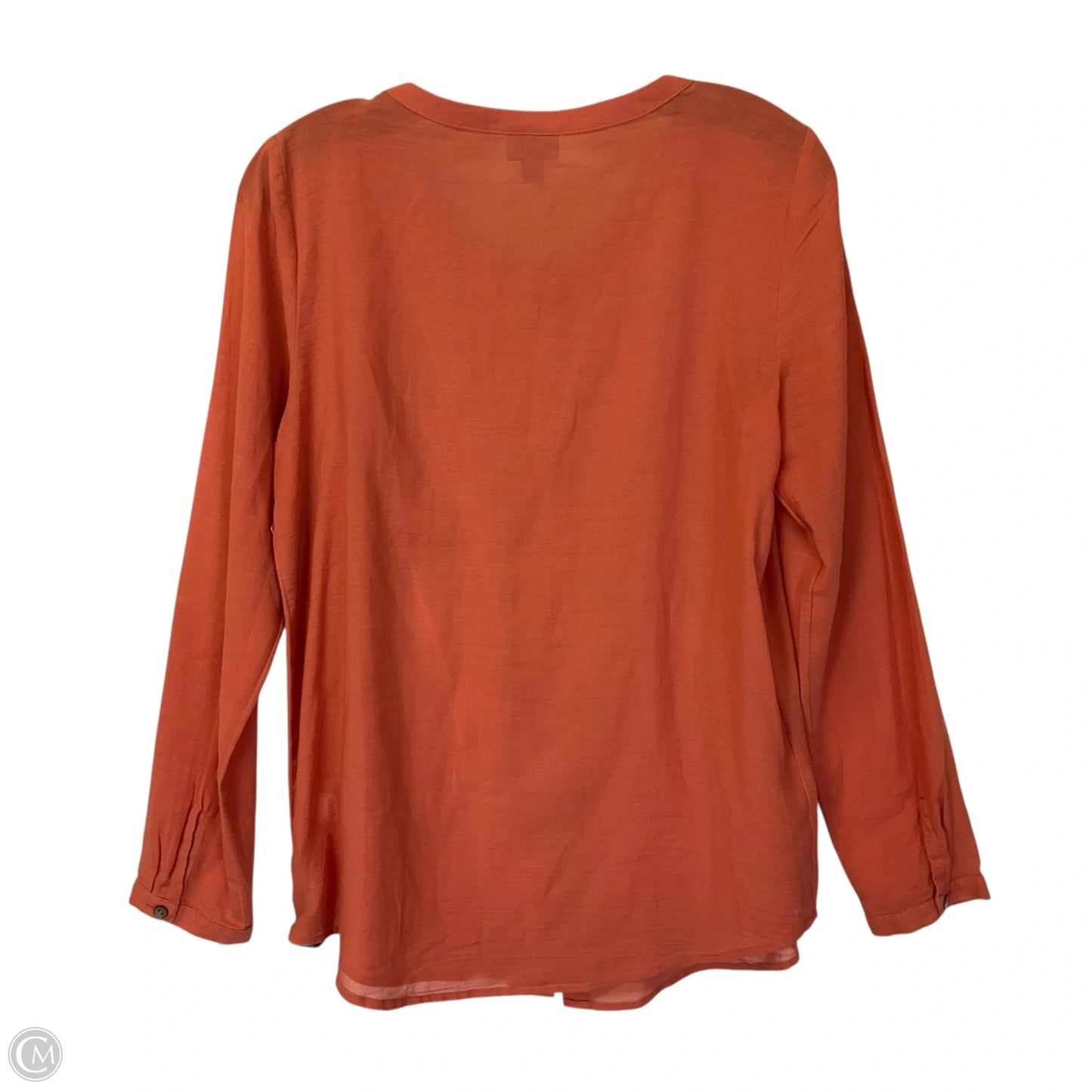 Top Long Sleeve Basic By J. Jill In Orange, Size: S