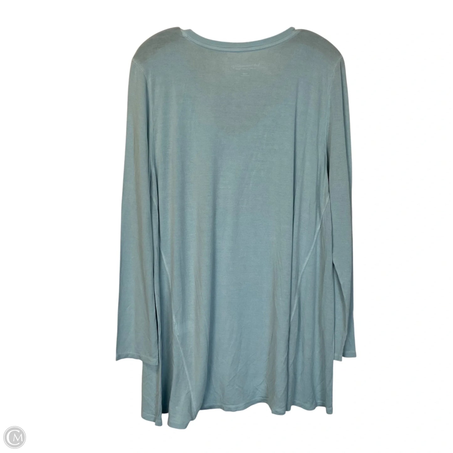 Top Long Sleeve Basic By Soft Surroundings In Blue, Size: L