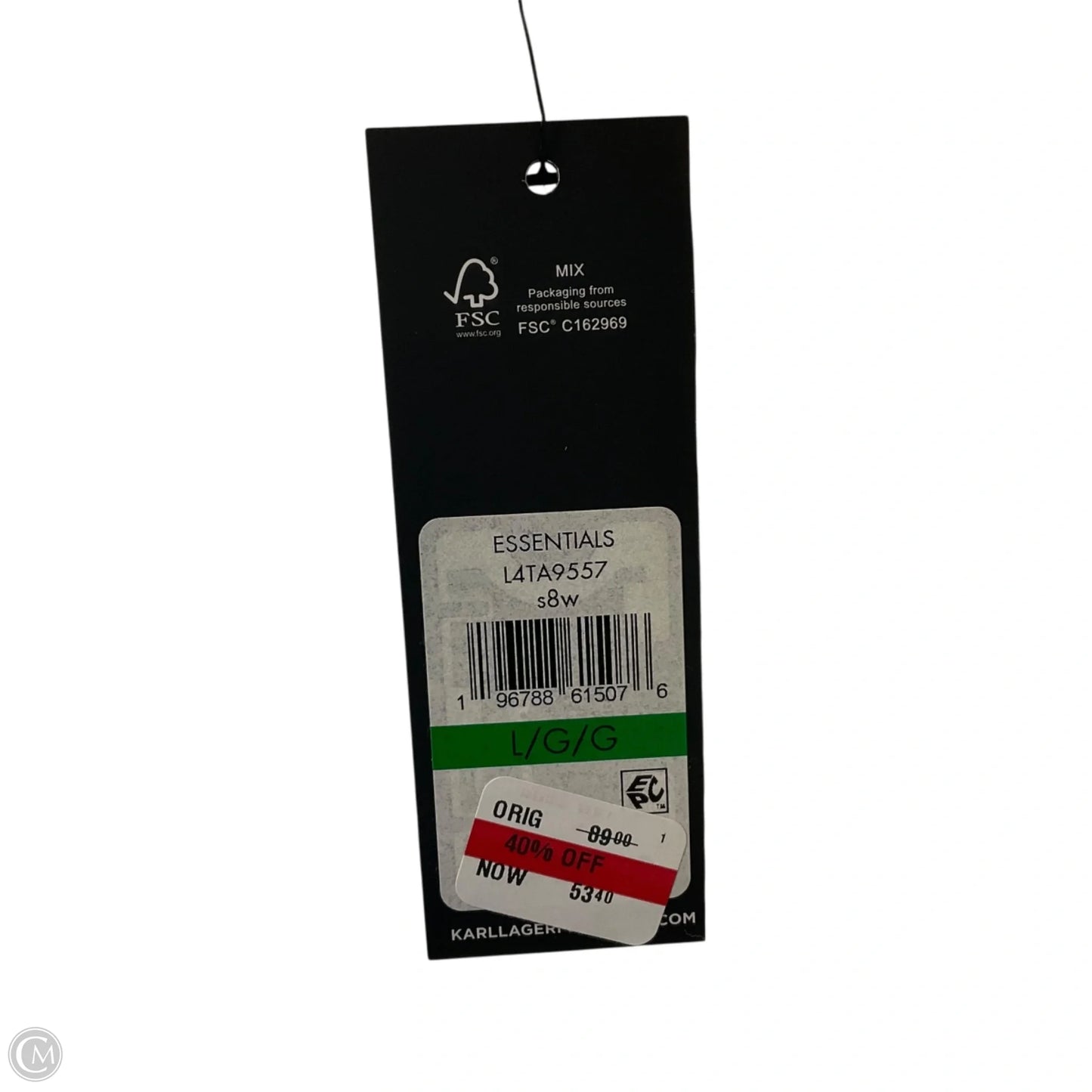 Top Long Sleeve Designer By Karl Lagerfeld In White, Size: L