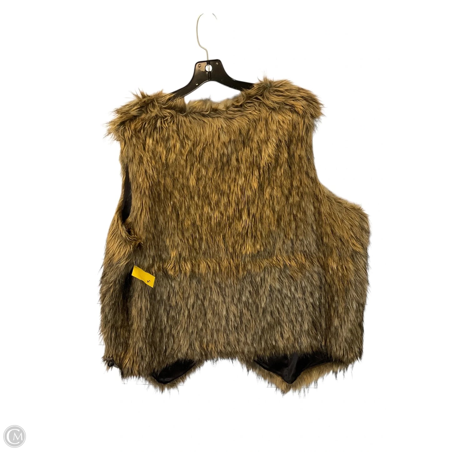 Vest Faux Fur & Sherpa By Chelsea And Theodore In Brown, Size: 3x