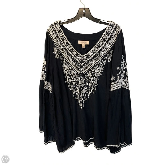 Top Long Sleeve By Philosophy In Blue, Size: 3x