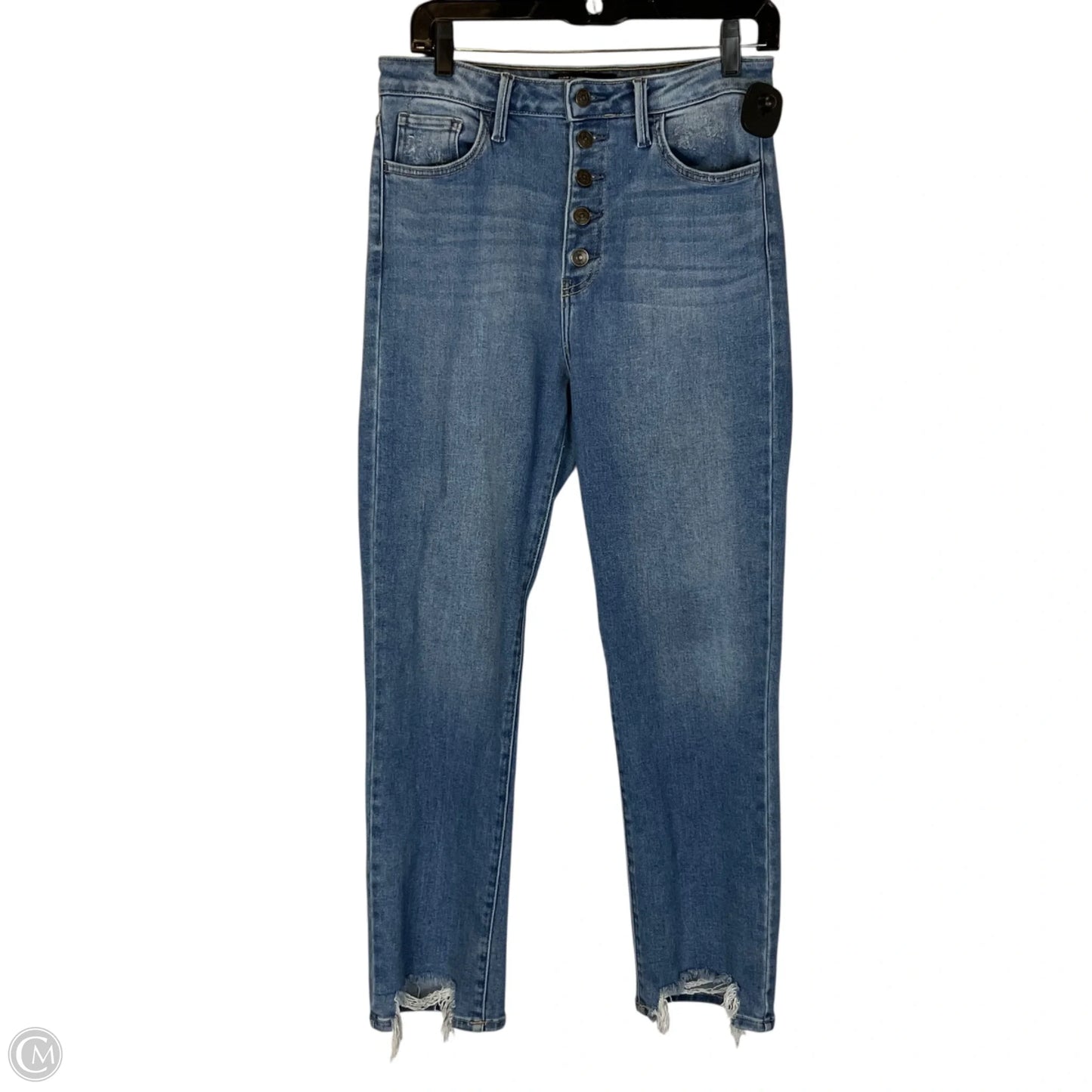 Jeans Straight By Just Black In Blue Denim, Size: 10