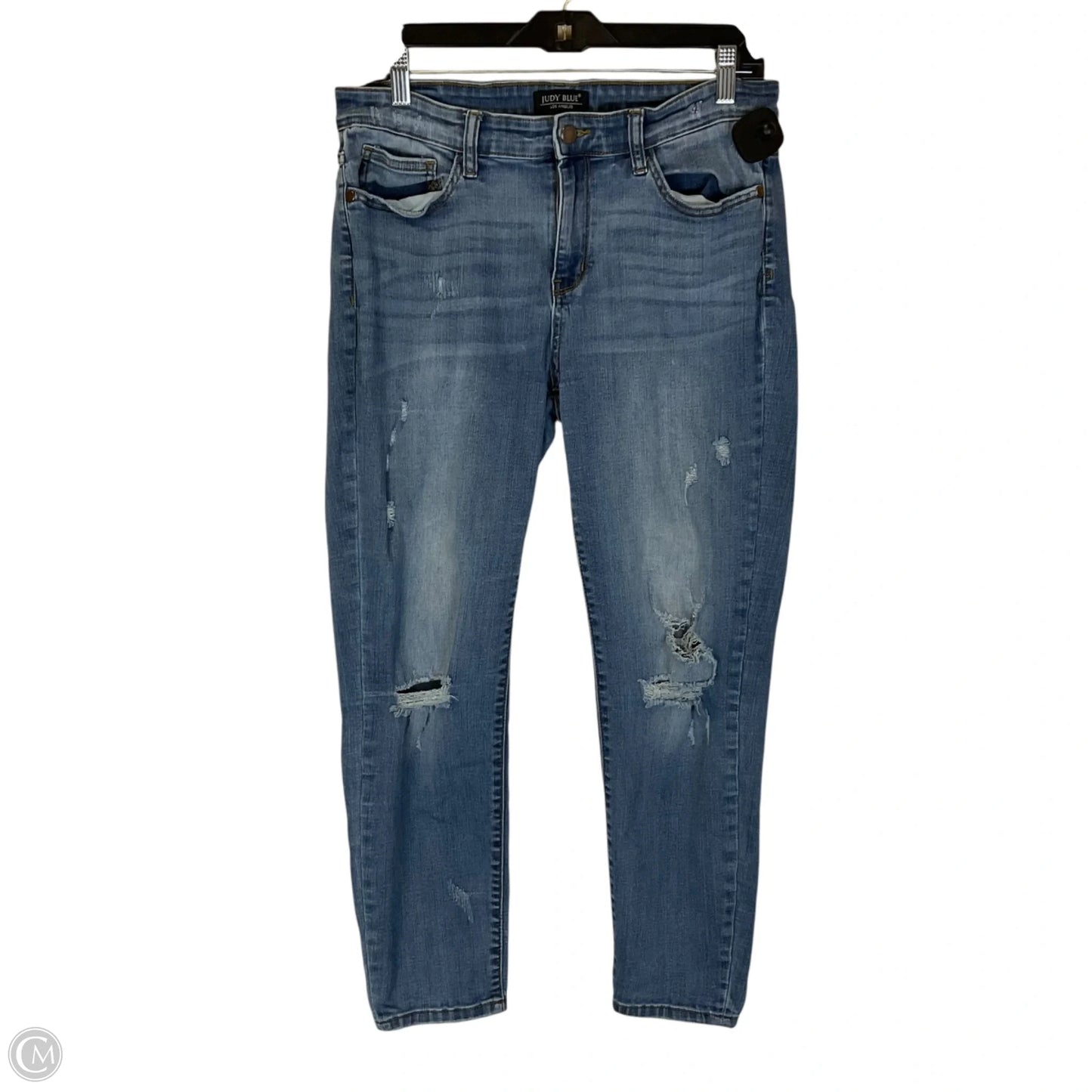 Jeans Skinny By Judy Blue In Blue Denim, Size: 14