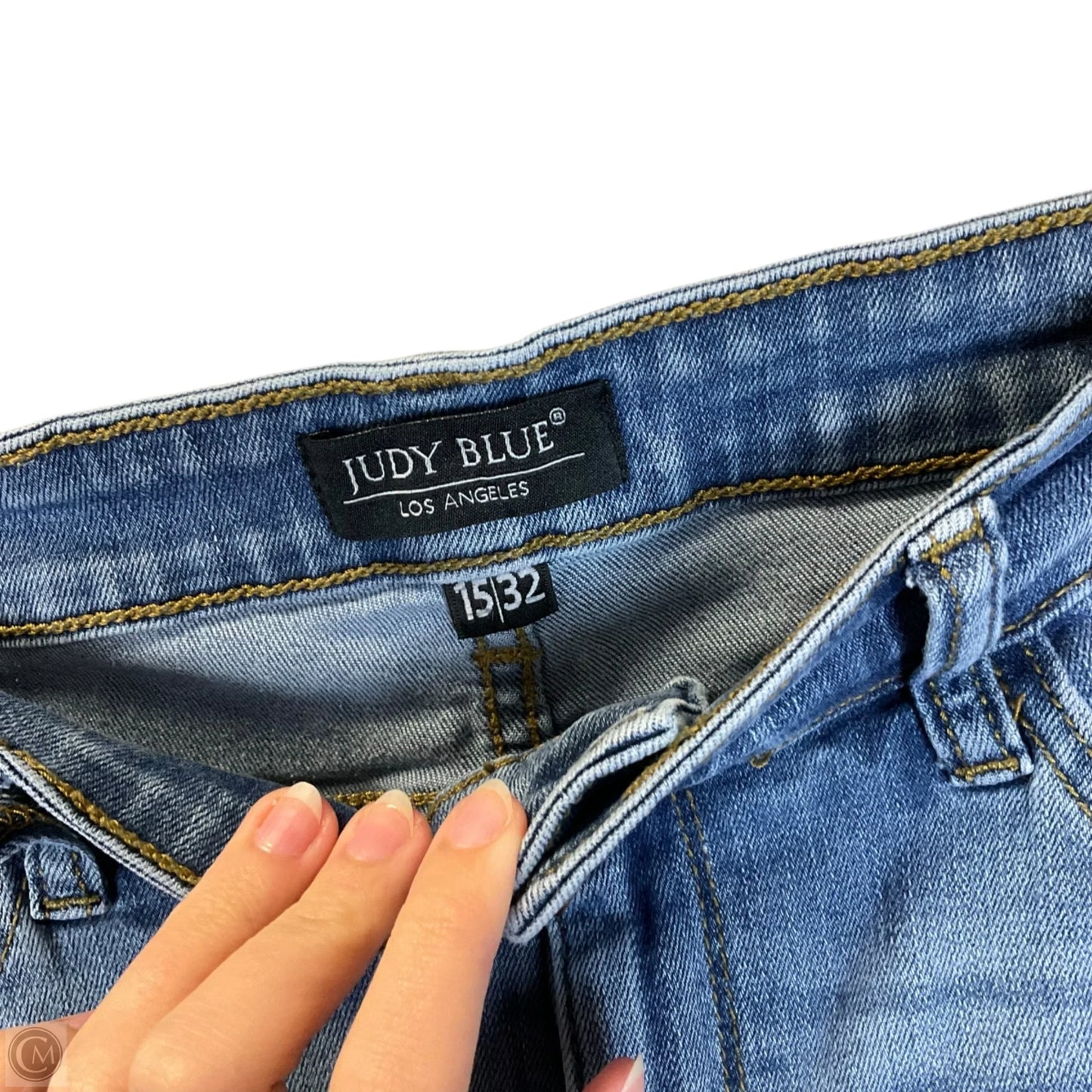 Jeans Skinny By Judy Blue In Blue Denim, Size: 14