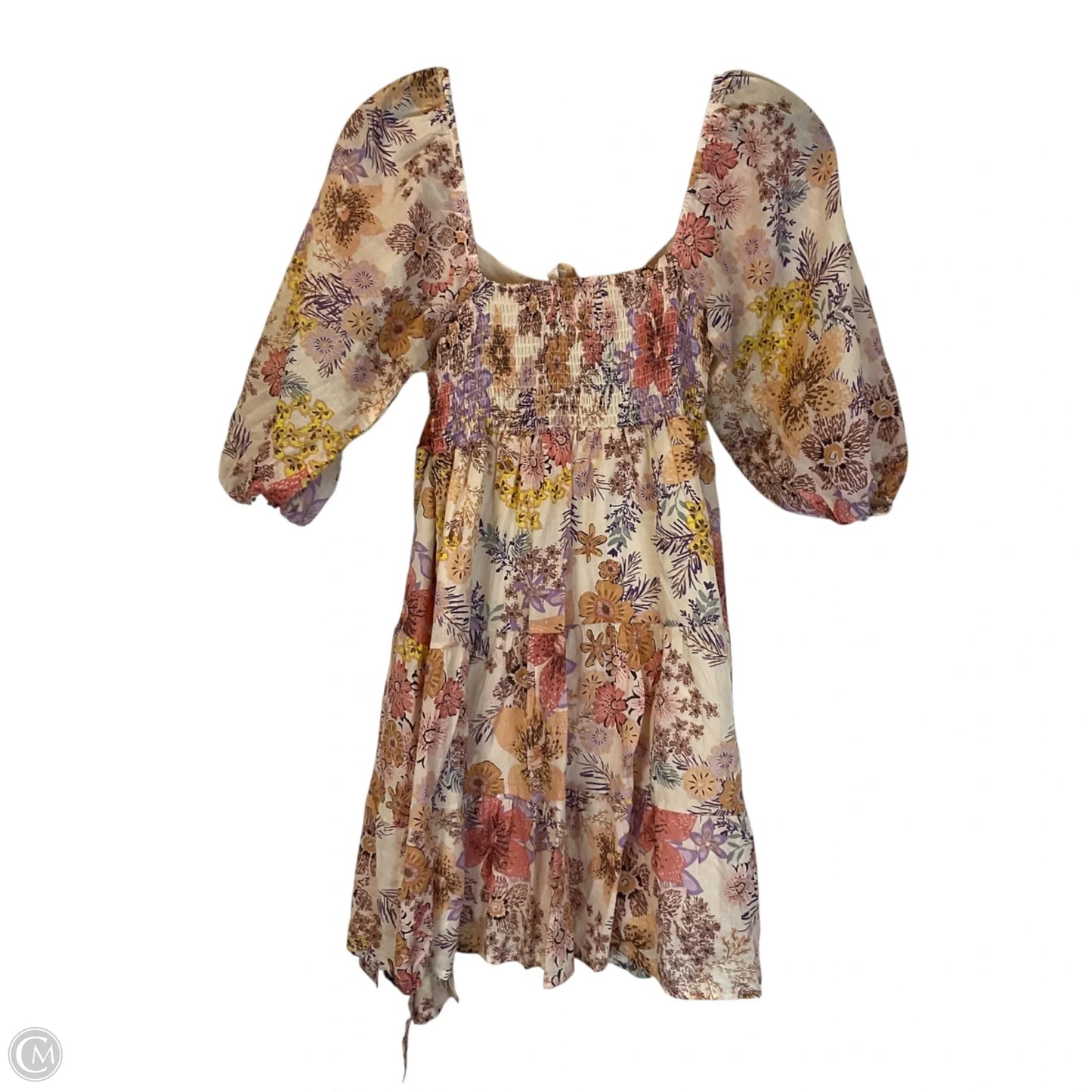 Dress Casual Short By Olivaceous In Floral Print, Size: M