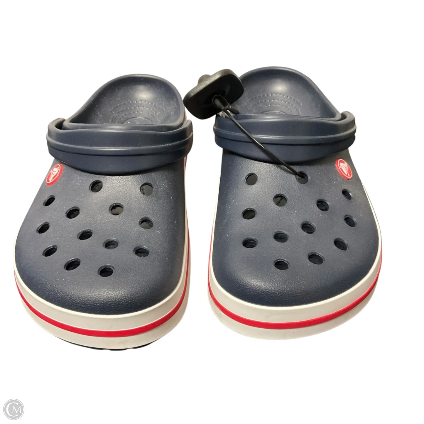 Sandals Flats By Crocs In Blue, Size: 9