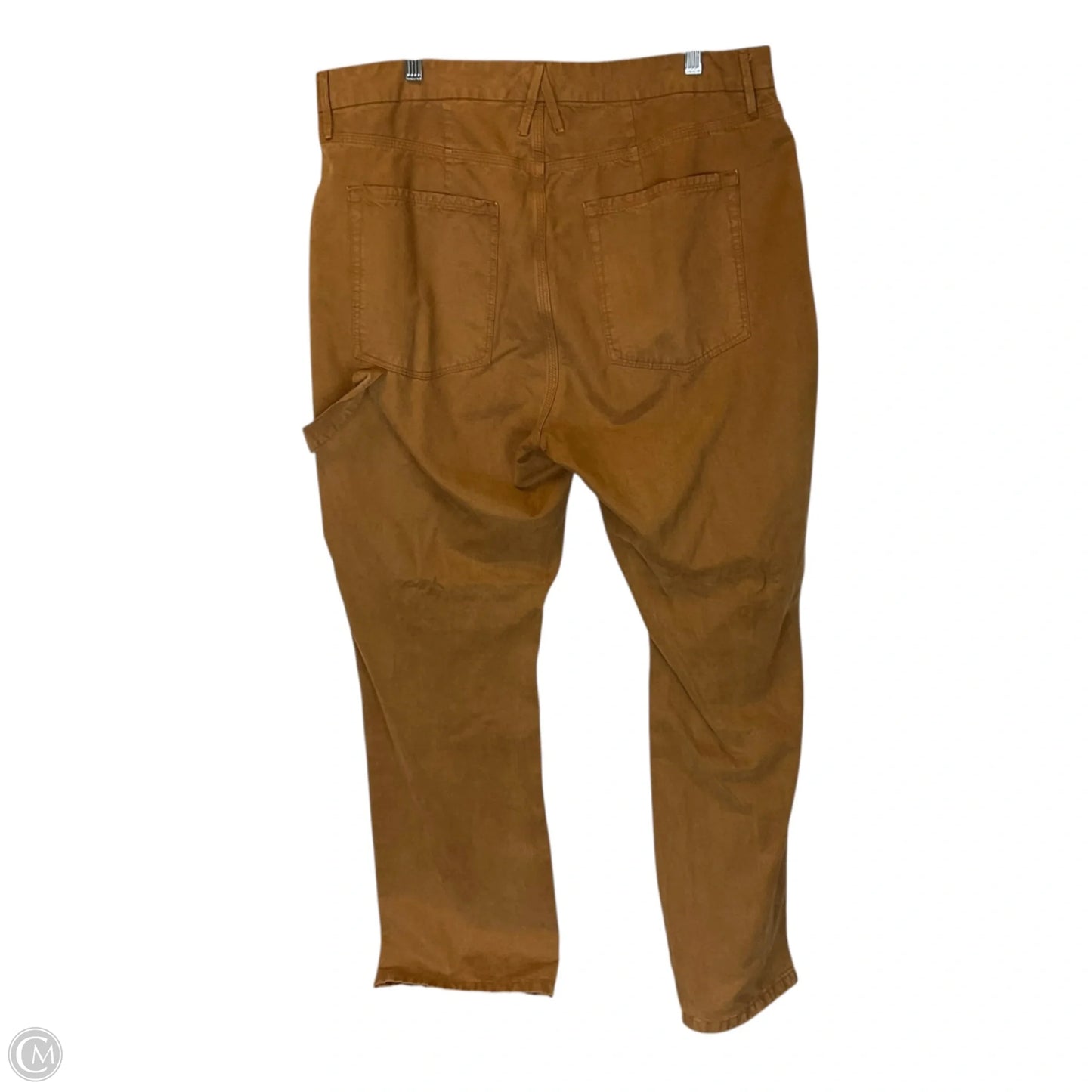 Jeans Straight By Good American In Brown Denim, Size: 14