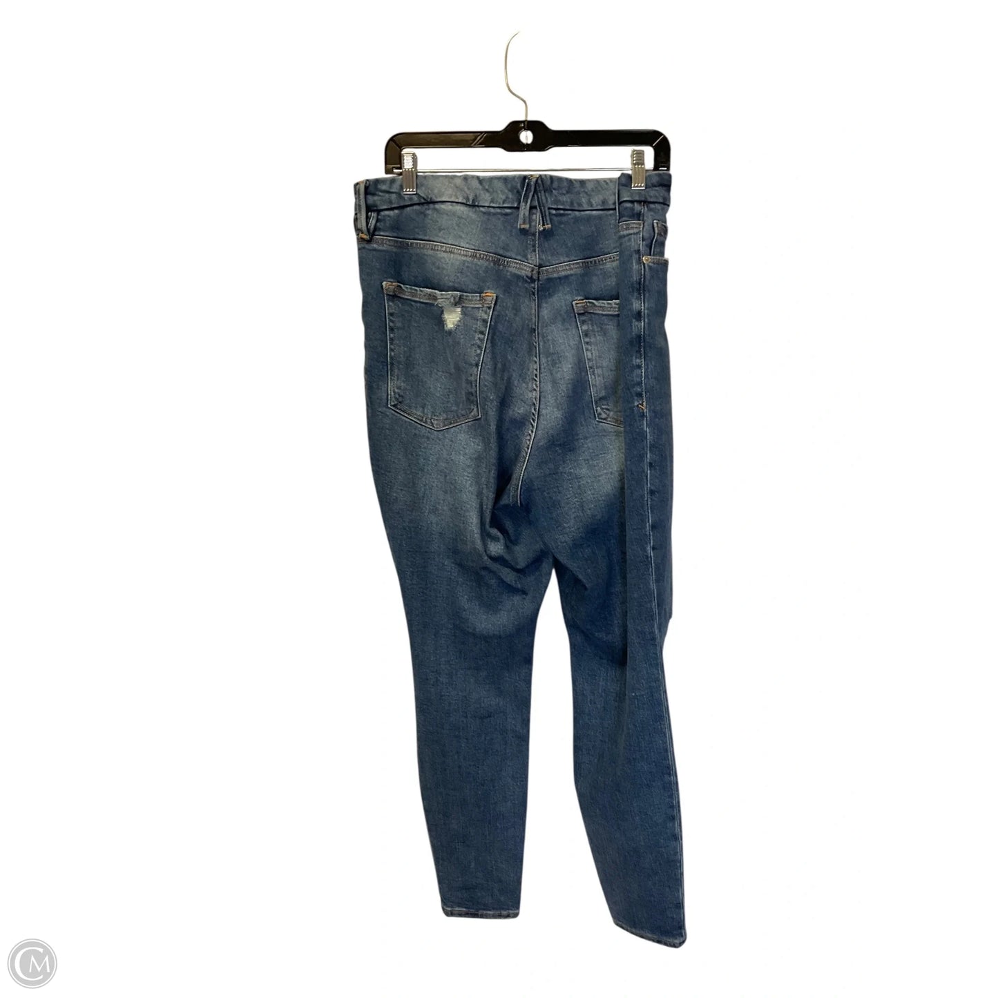 Jeans Skinny By Good American In Blue Denim, Size: 14