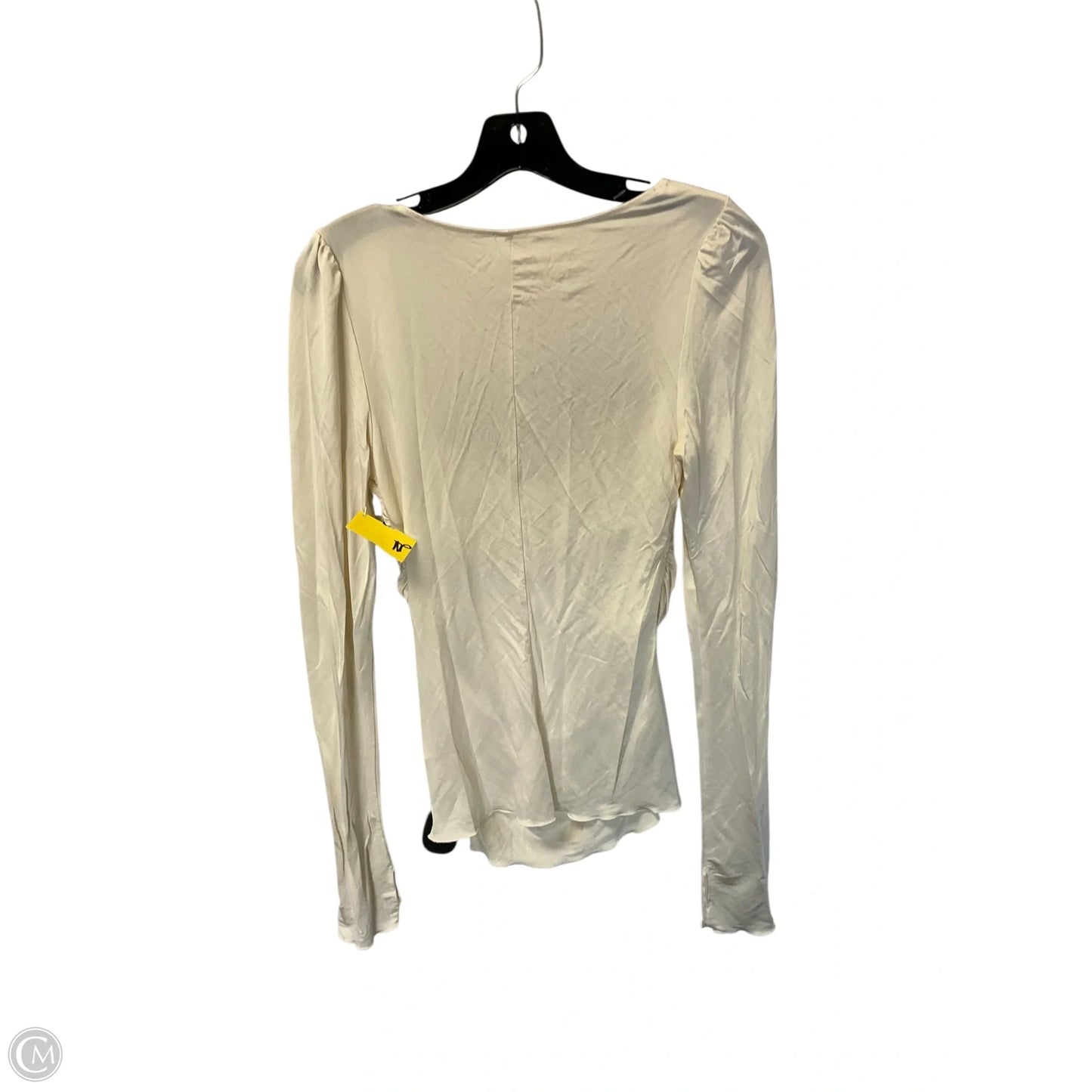 Top Long Sleeve Basic By Free People In Cream, Size: M