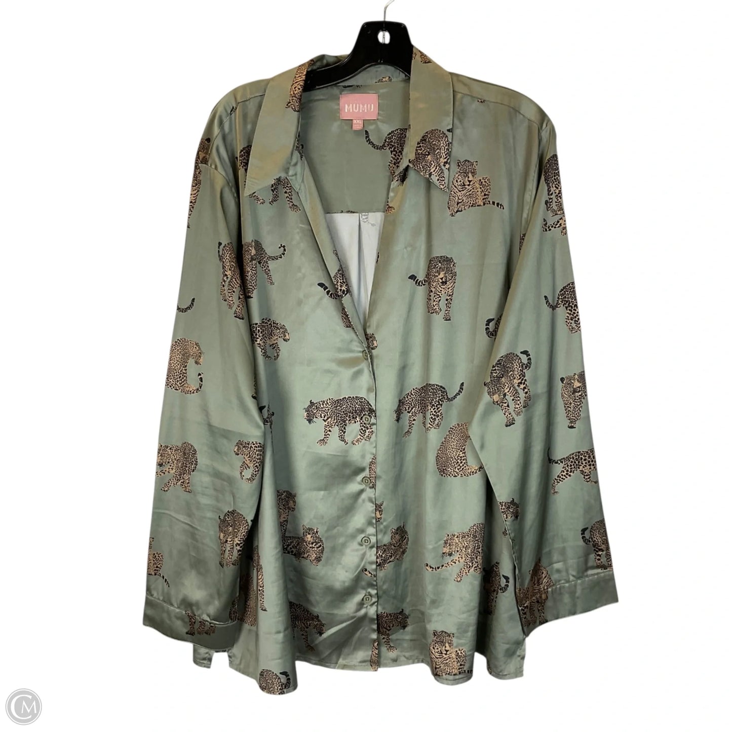 Top Long Sleeve By Show Me Your Mumu In Green, Size: Xxl