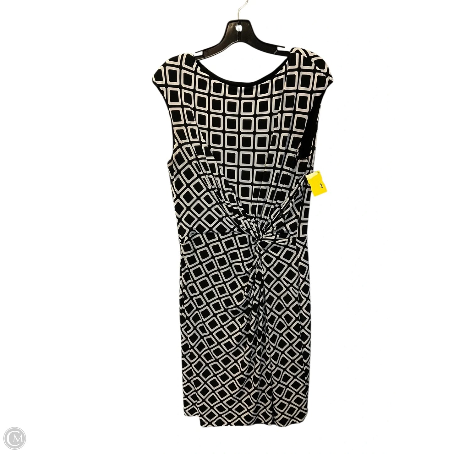 Dress Casual Short By Lauren By Ralph Lauren In Black & White, Size: 14