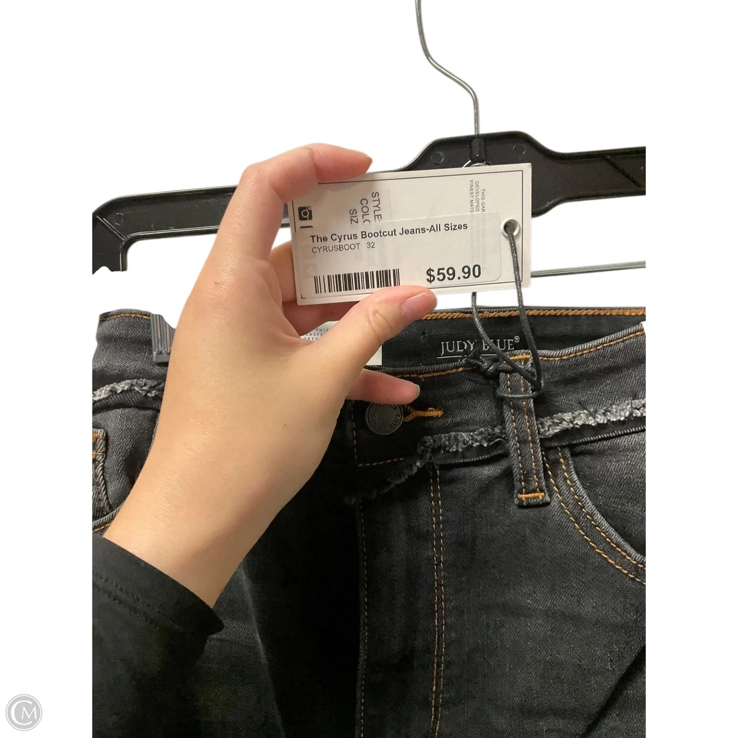 Jeans Boot Cut By Judy Blue In Black Denim, Size: 6