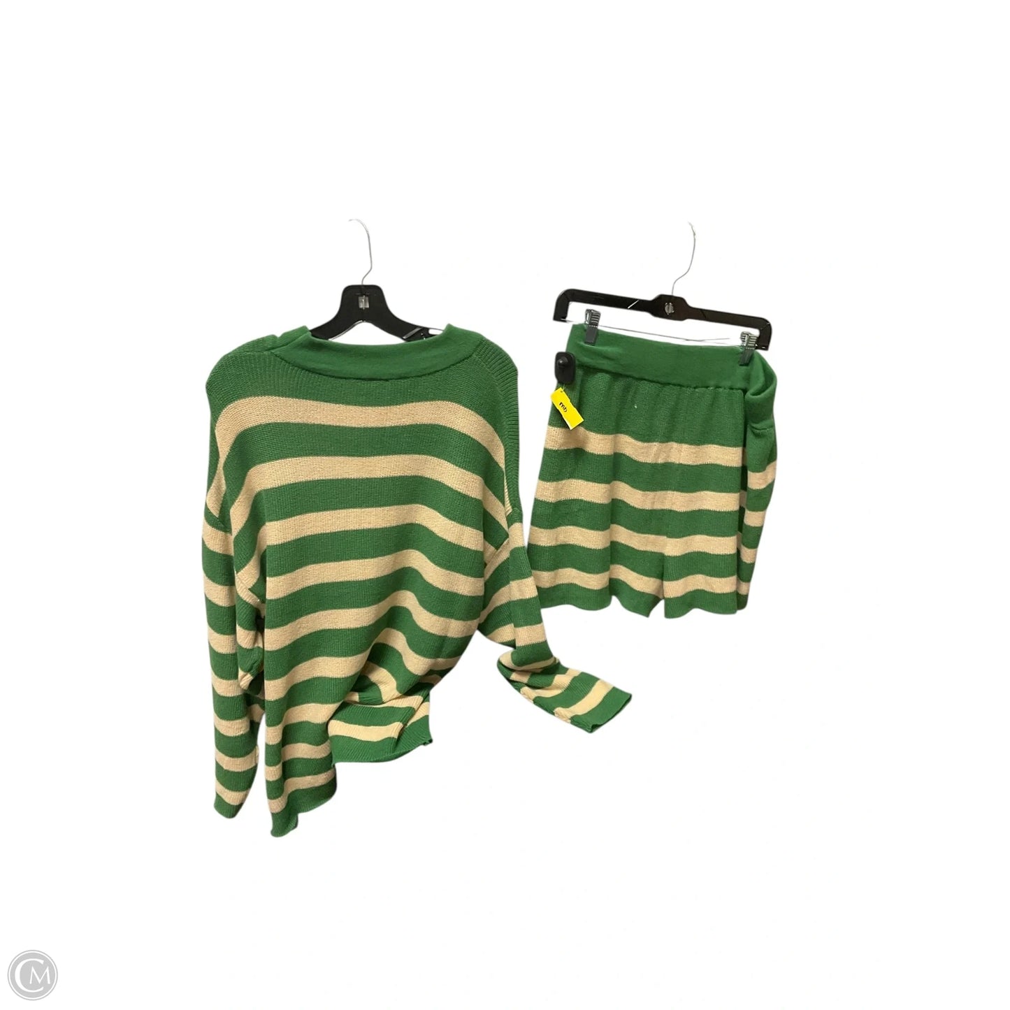 Shorts Set By Clothes Mentor In Striped Pattern, Size: Xl