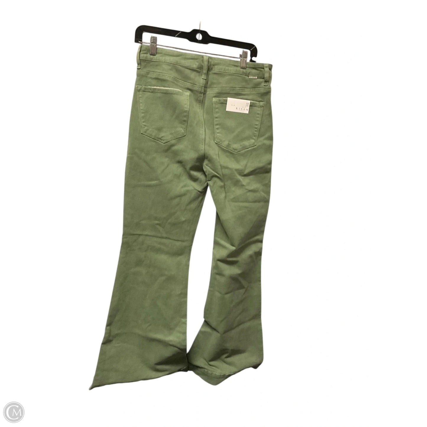 Jeans Flared By Risen In Green Denim, Size: 10