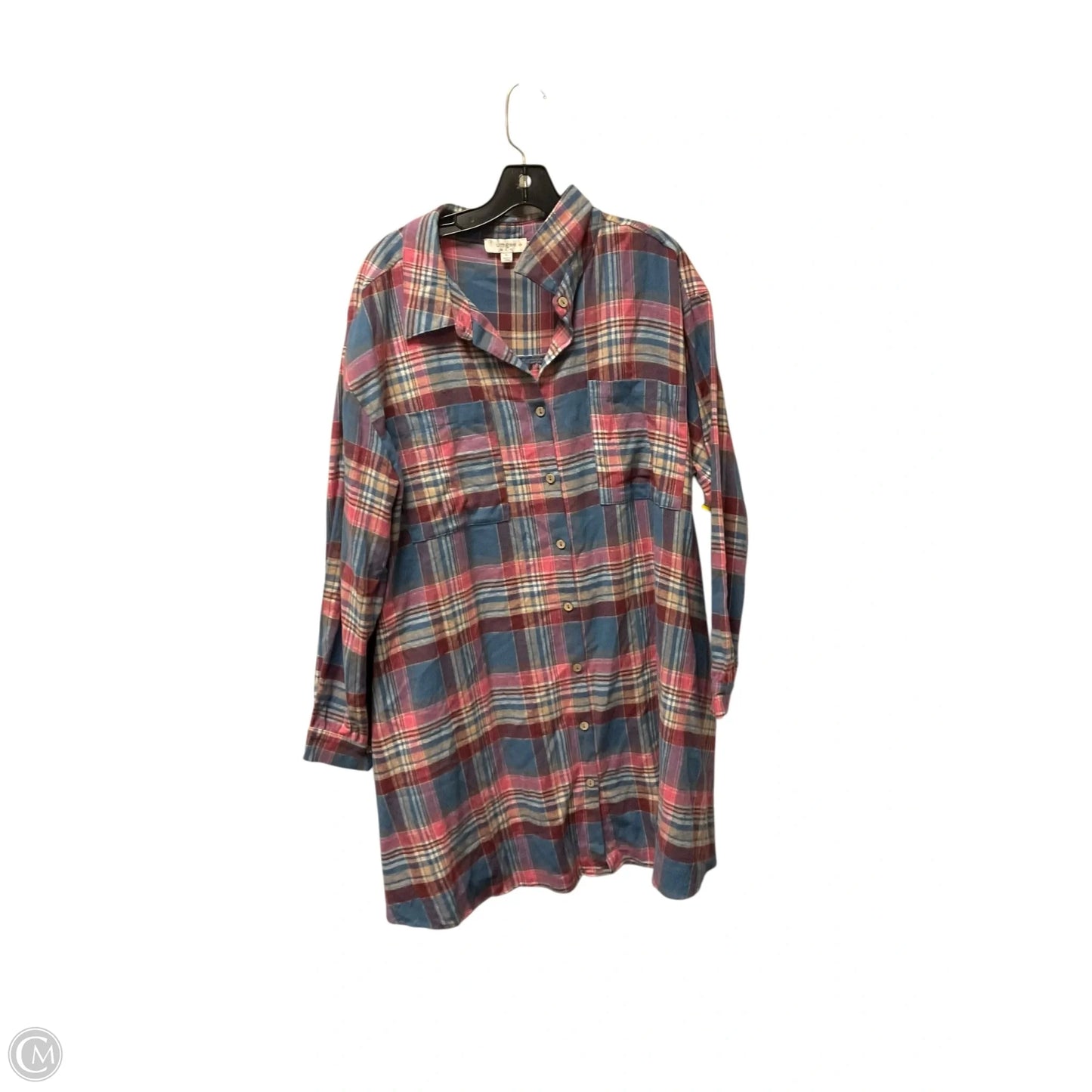 Dress Casual Short By Umgee In Plaid Pattern, Size: Xl