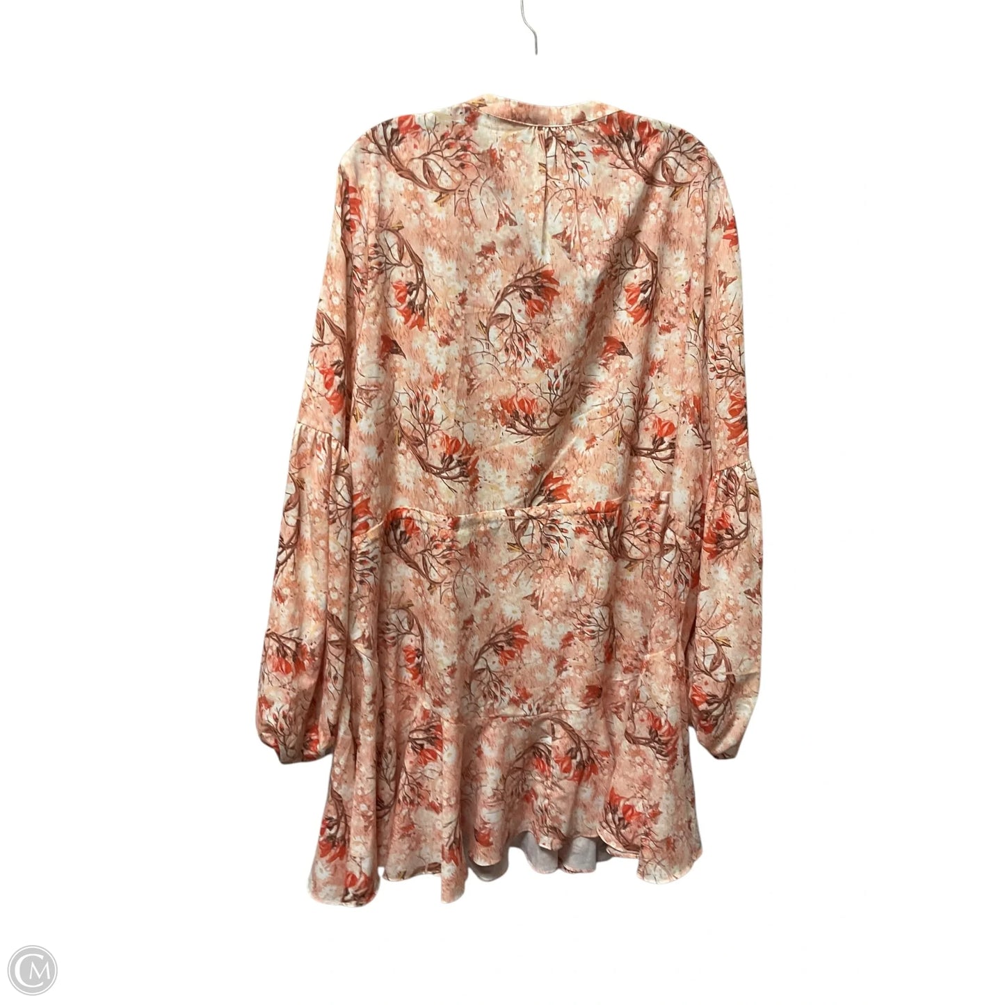 Dress Casual Short By Aakaa In Peach, Size: 2x