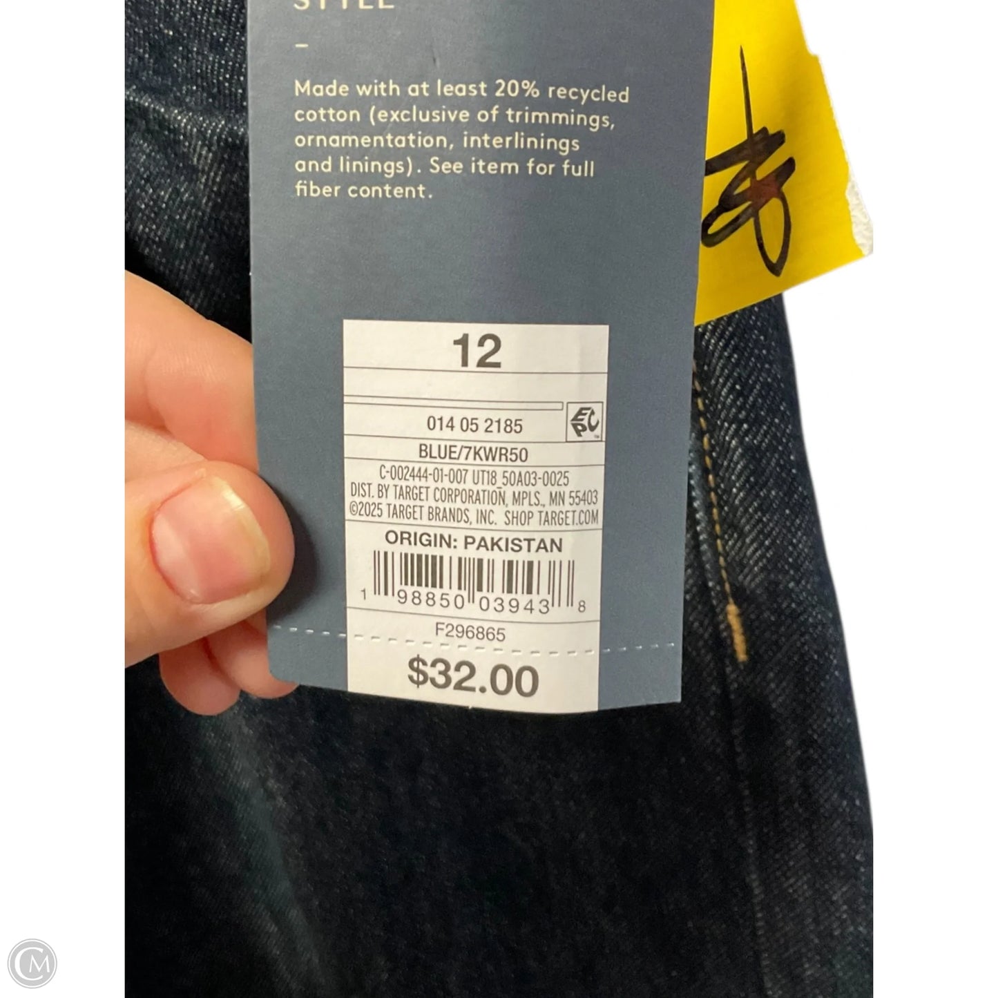 Jeans Wide Leg By Universal Thread In Blue Denim, Size: 12