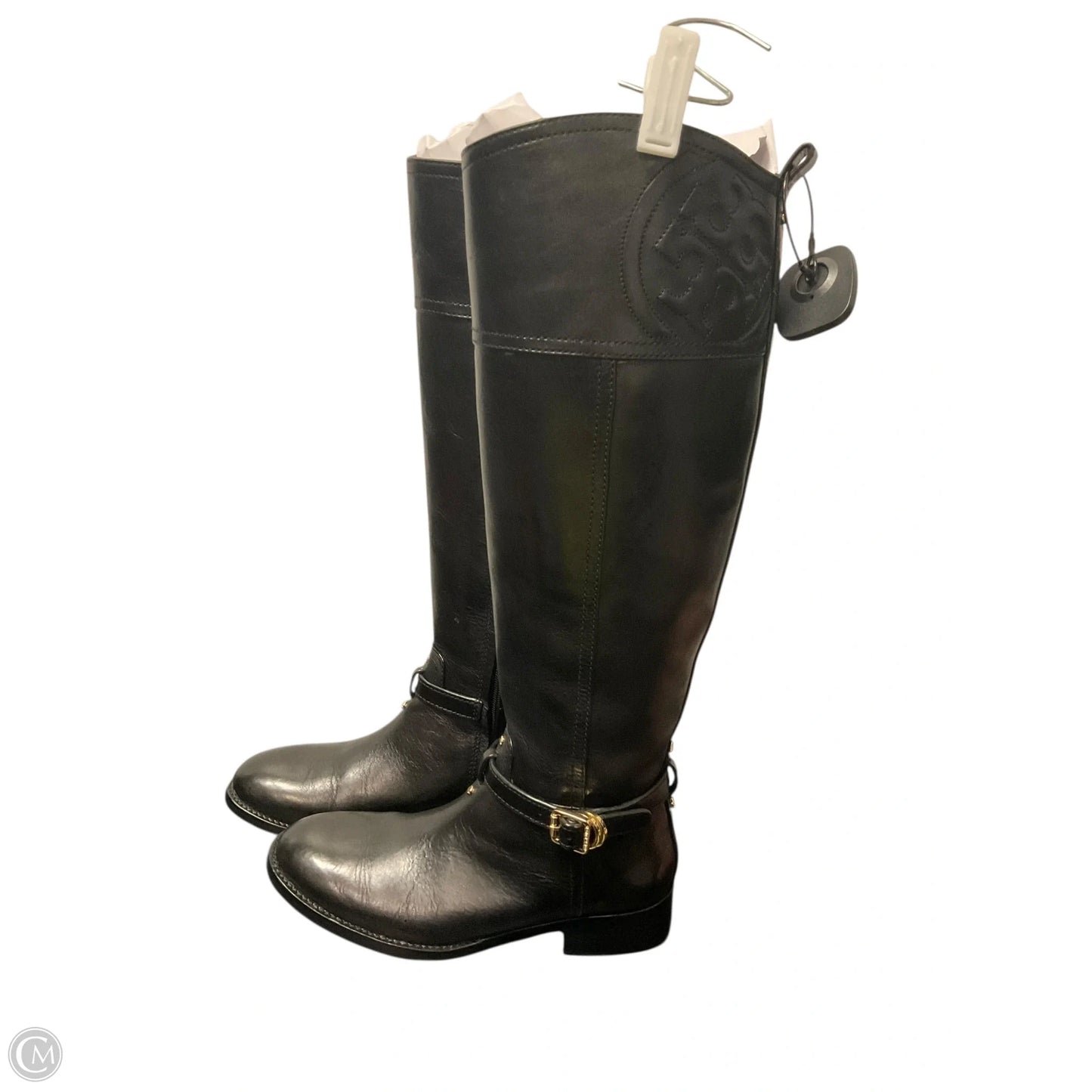 Boots Designer By Tory Burch In Black, Size: 6