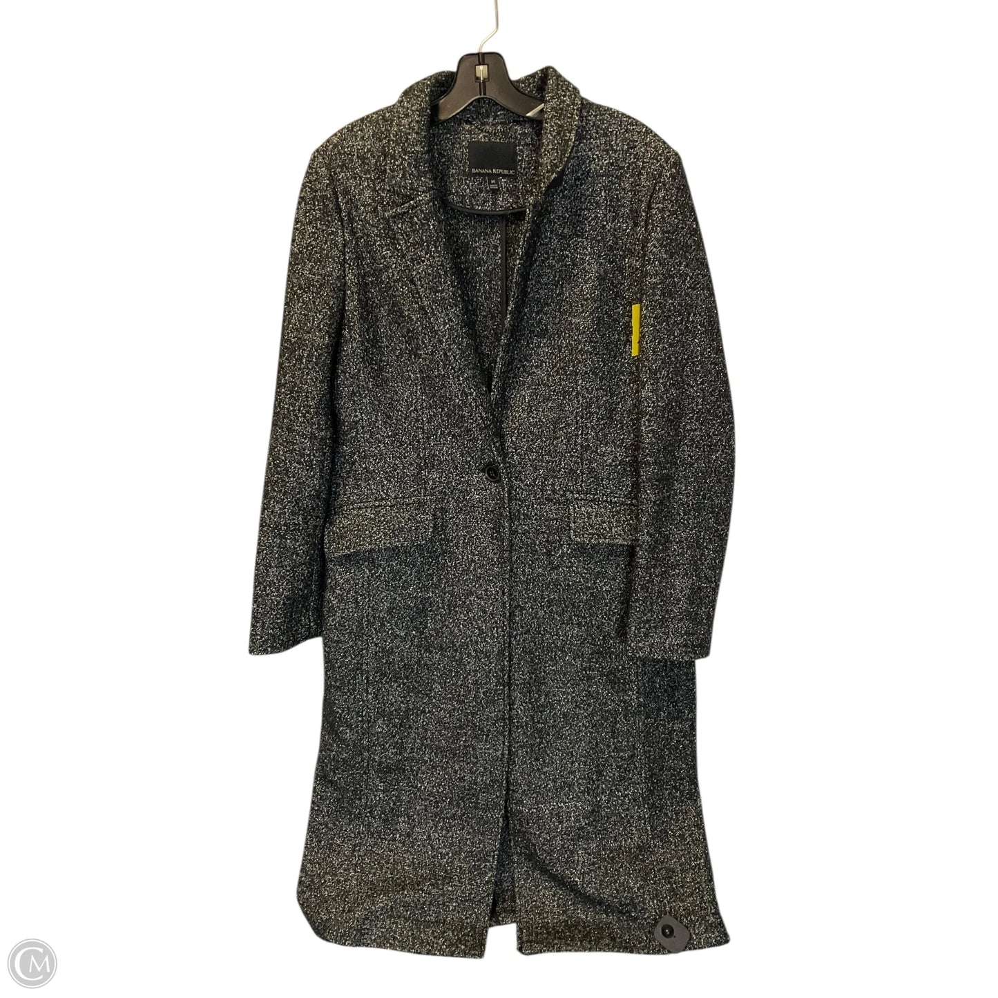 Coat Trench Coat By Banana Republic In Black, Size: M