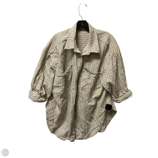 Top Long Sleeve By Pilcro In Striped Pattern, Size: L