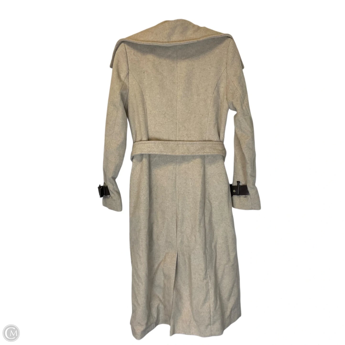 Coat Trench Coat By Cole-haan In Tan, Size: 2