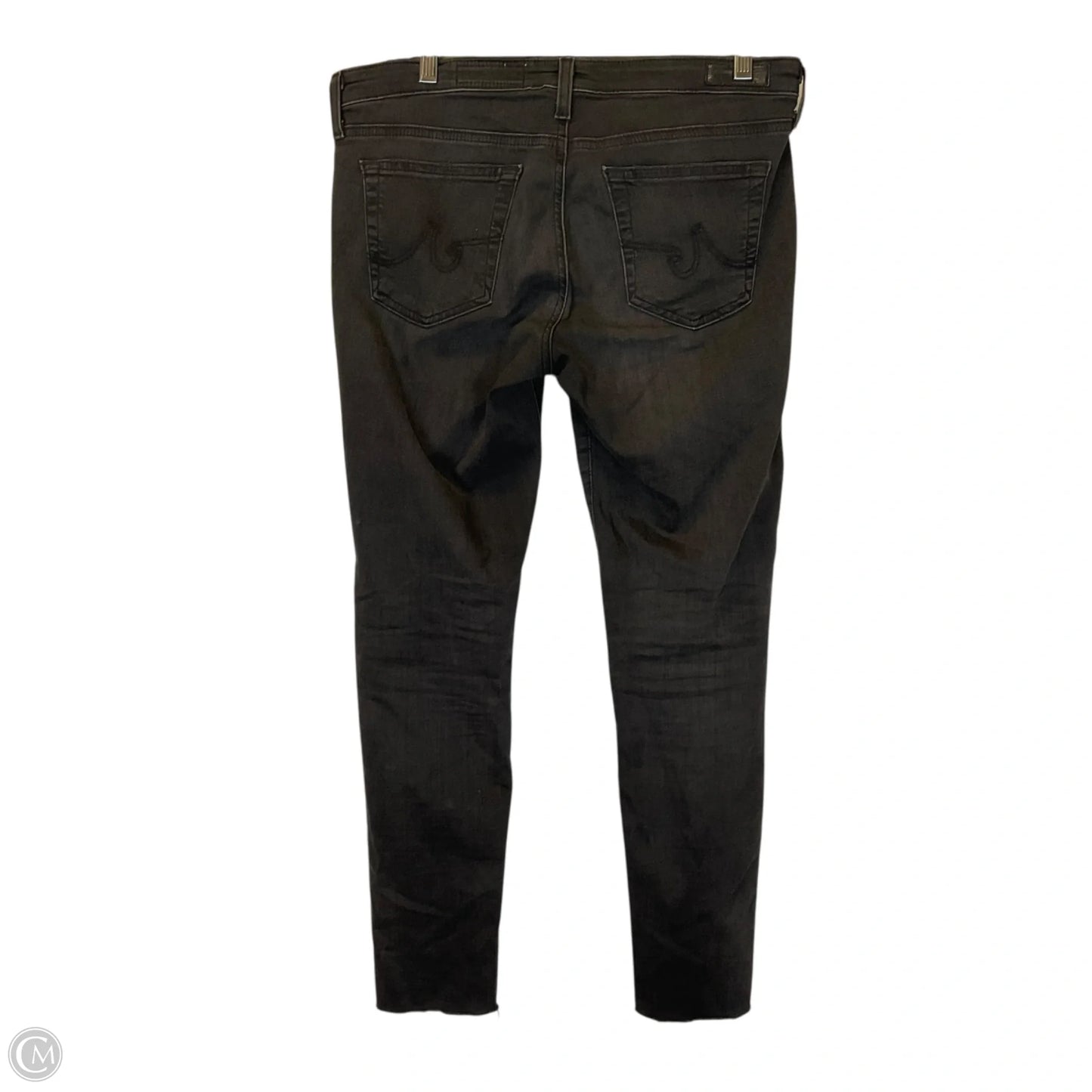 Jeans Skinny By Ag Jeans In Black Denim, Size: 10