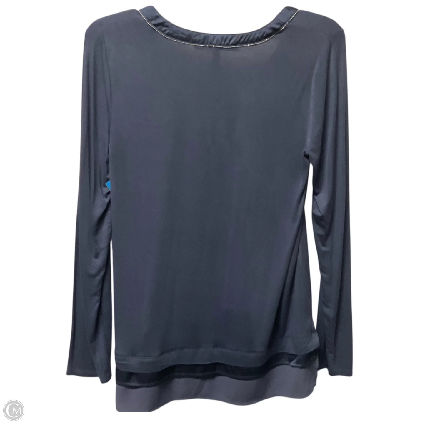 Top Long Sleeve Basic By White House Black Market In Blue, Size: Xs