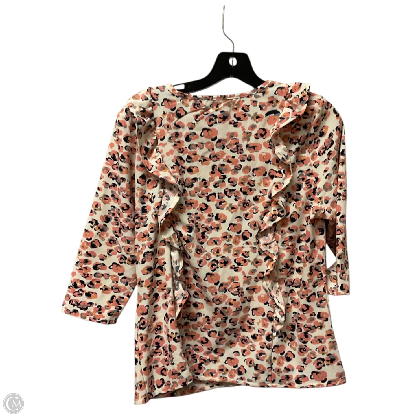 Top Long Sleeve By Michelle Mcdowell In Animal Print, Size: S