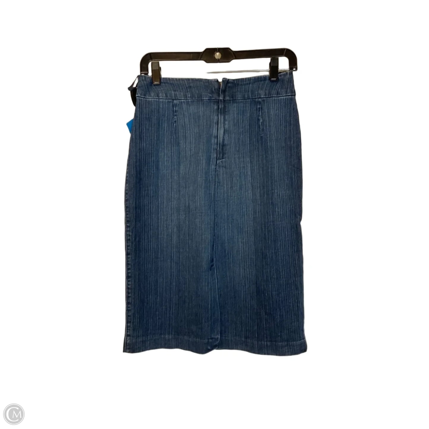 Skirt Midi By Banana Republic In Blue Denim, Size: 4