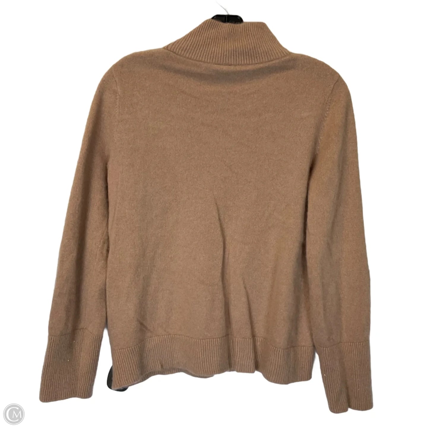 Top Long Sleeve By Magaschoni In Tan, Size: S
