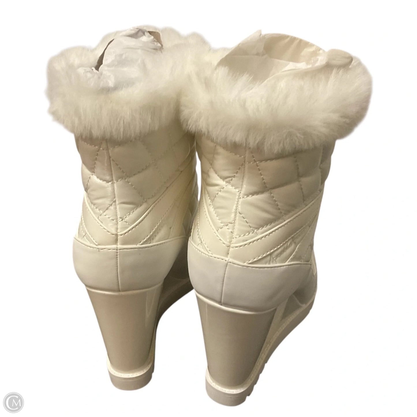 Boots Ankle Heels By Jessica Simpson In White, Size: 7.5