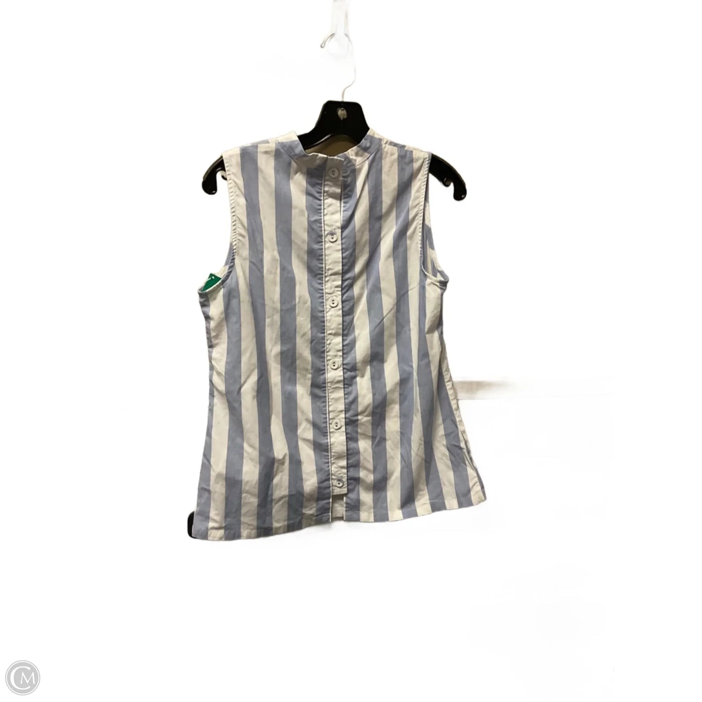 Top Sleeveless By Banana Republic In Striped Pattern, Size: S
