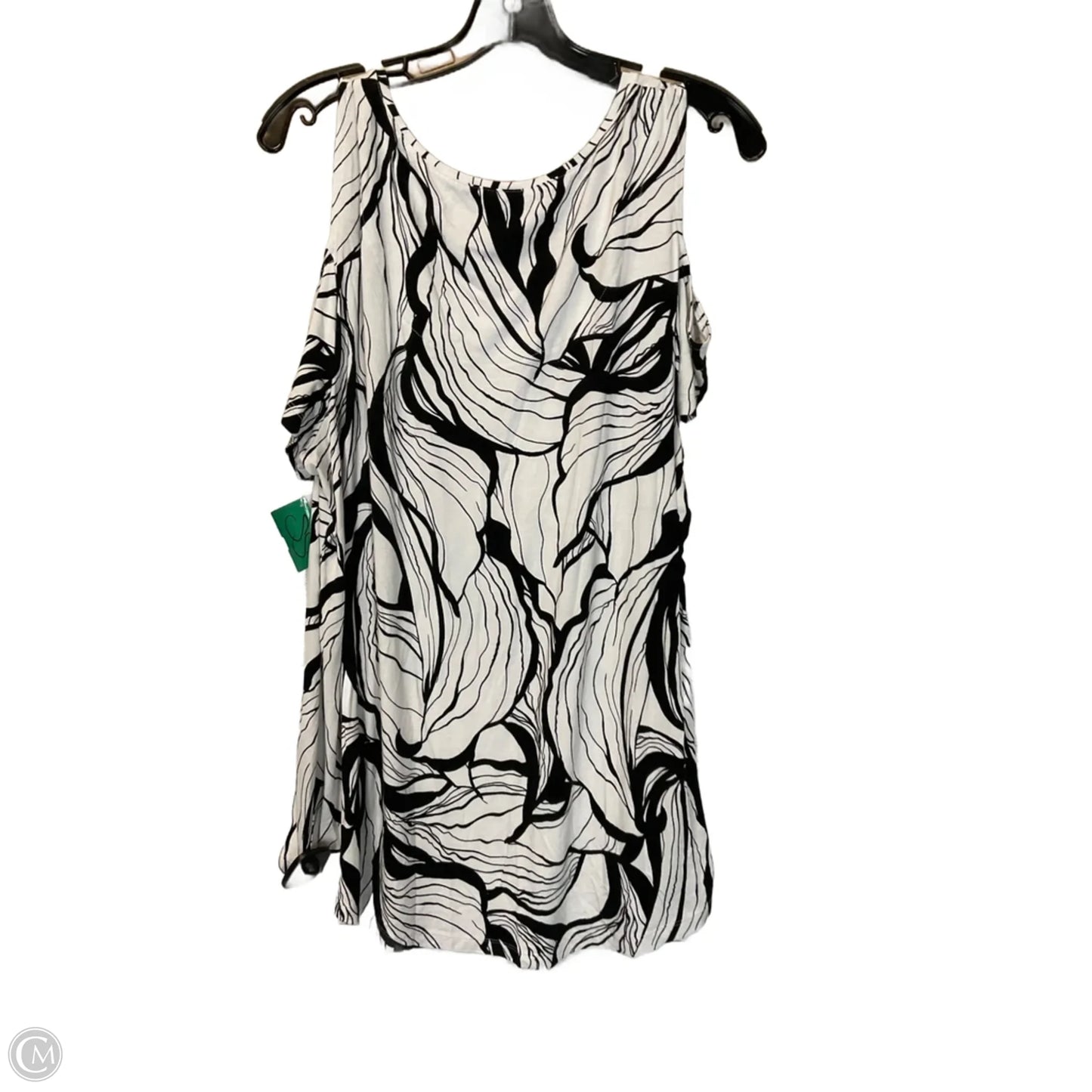 Top Short Sleeve By Jm Collections In White, Size: Xl