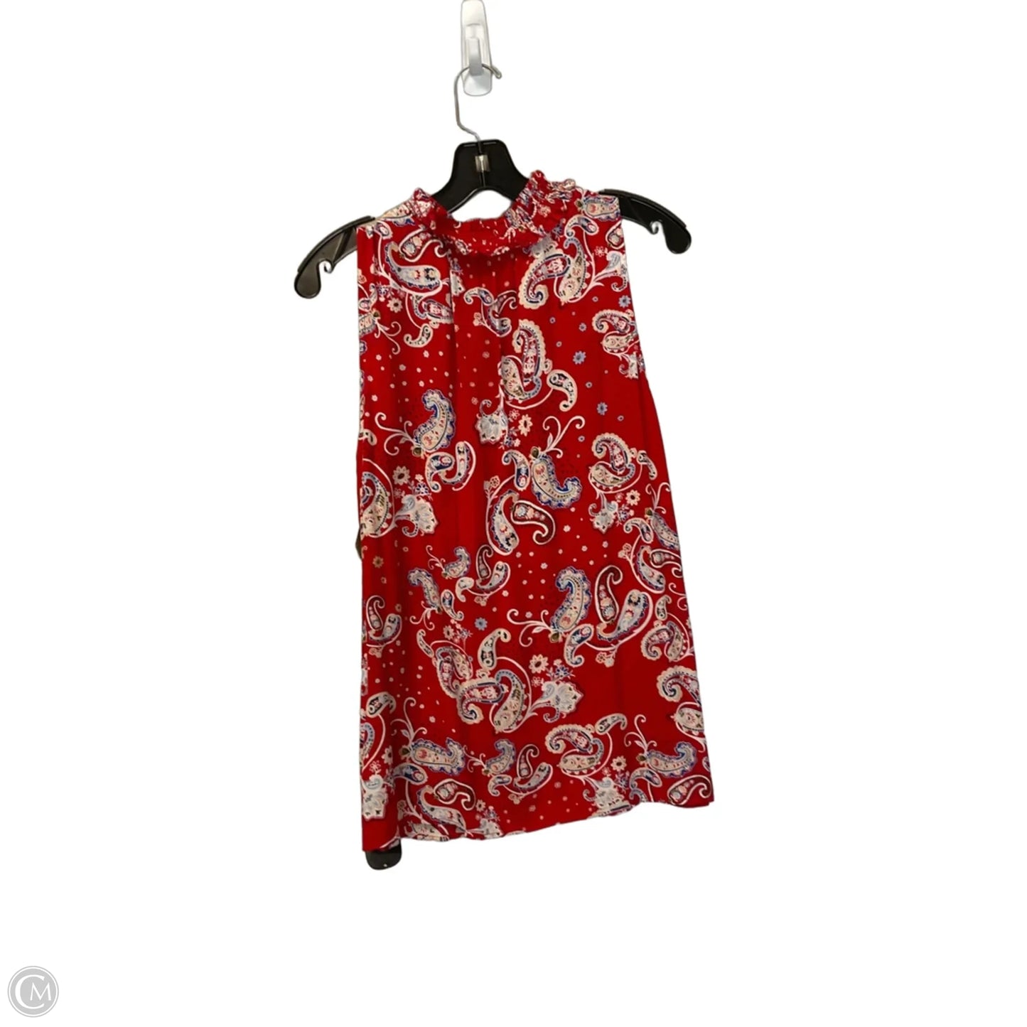 Top Sleeveless Basic By Talbots In Floral Print, Size: M