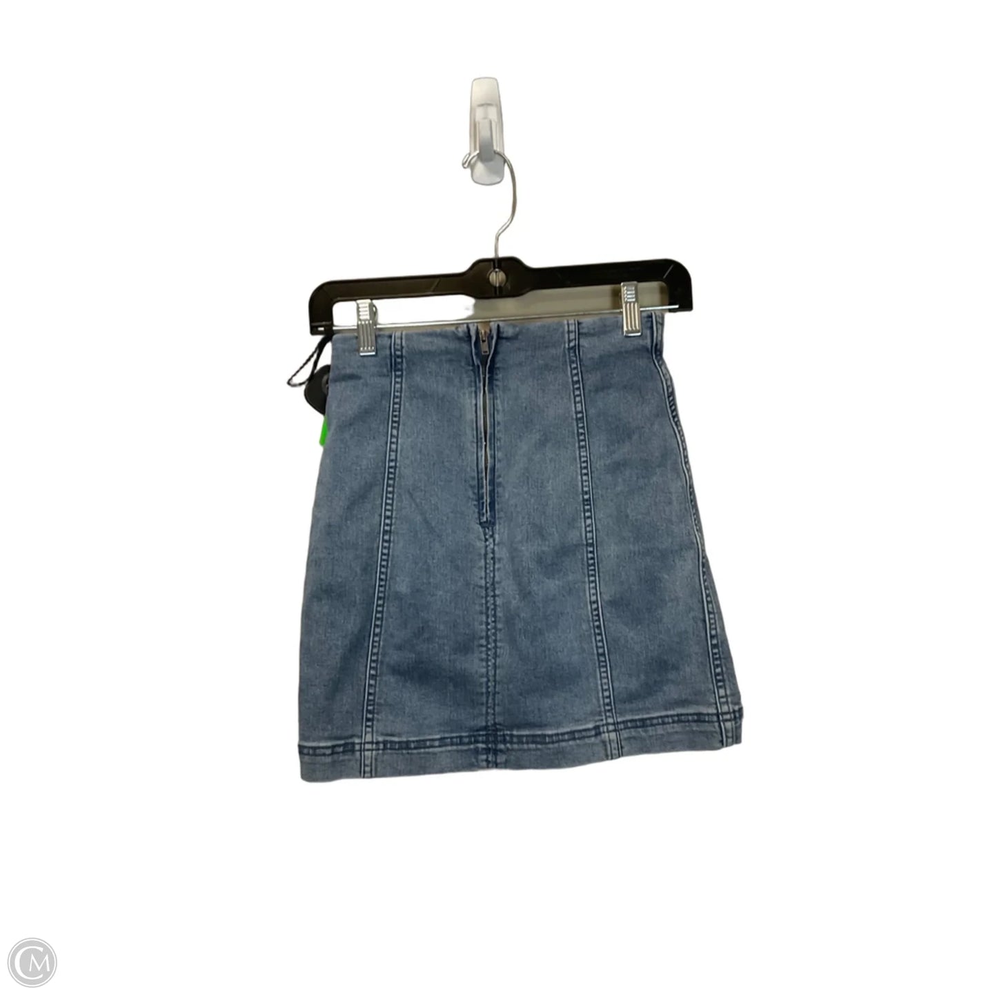 Skirt Mini & Short By Free People In Blue Denim, Size: 0