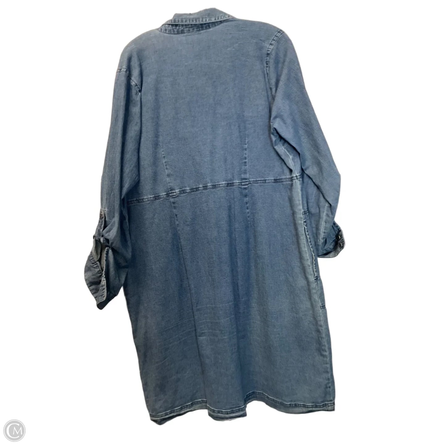 Dress Casual Short By Coldwater Creek In Blue Denim, Size: L