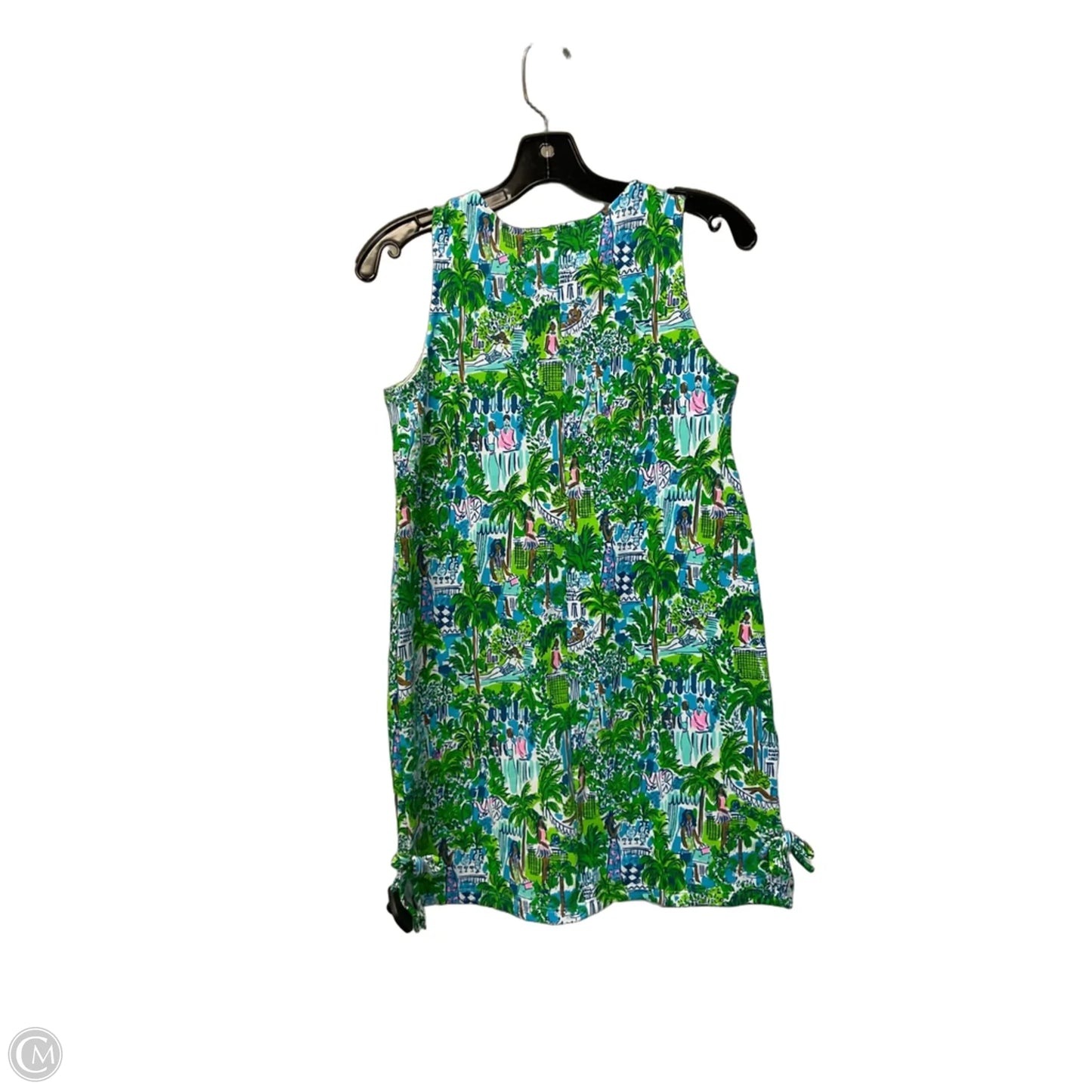 Dress Designer By Lilly Pulitzer In Blue & Green, Size: Xl