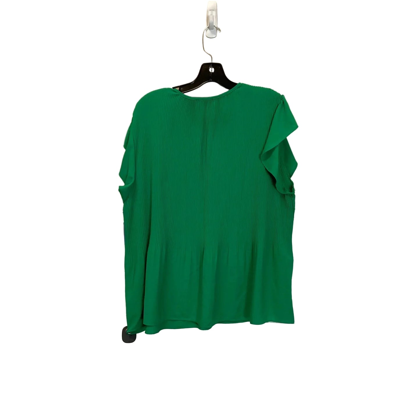 Top Short Sleeve By Adrianna Papell In Green, Size: Xl