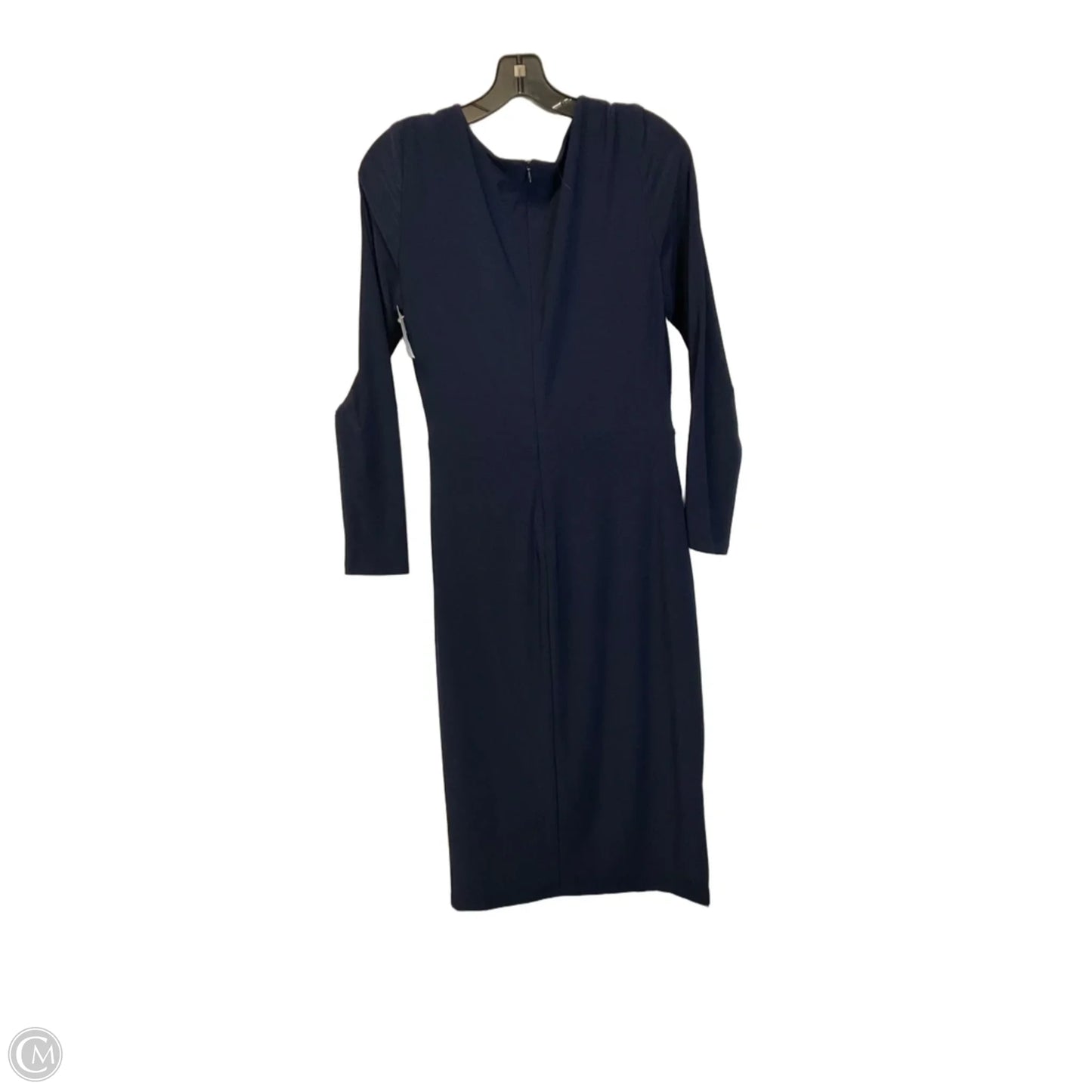 Dress Casual Midi By Lauren By Ralph Lauren In Navy, Size: 8