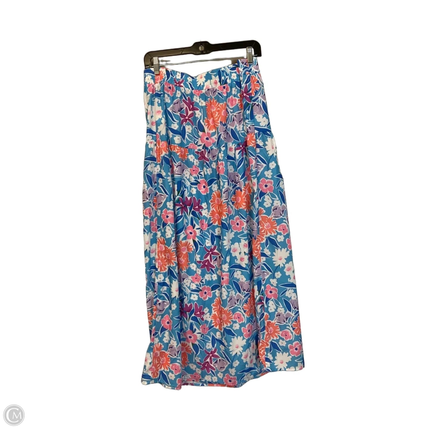 Skirt Maxi By Almost Pink In Blue, Size: Xl