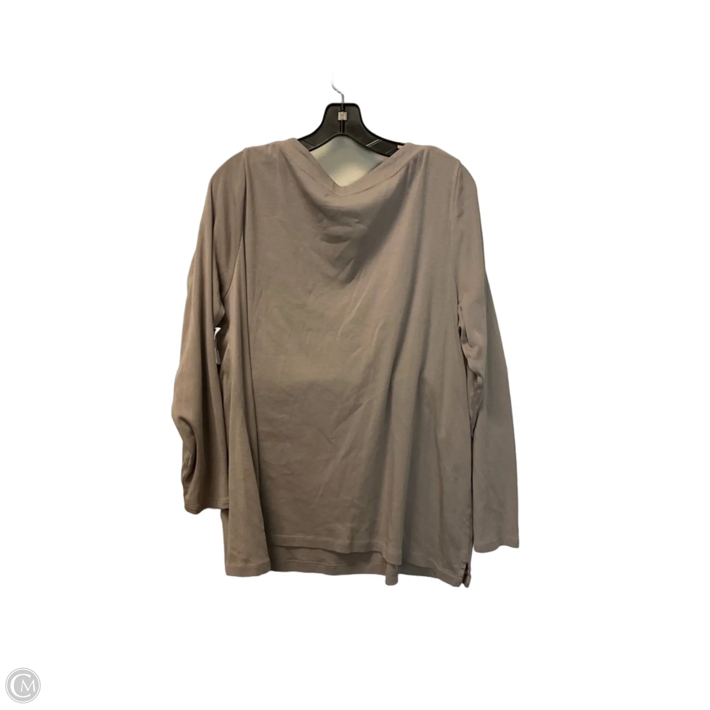 Top Long Sleeve Basic By Chicos In Brown, Size: Xl