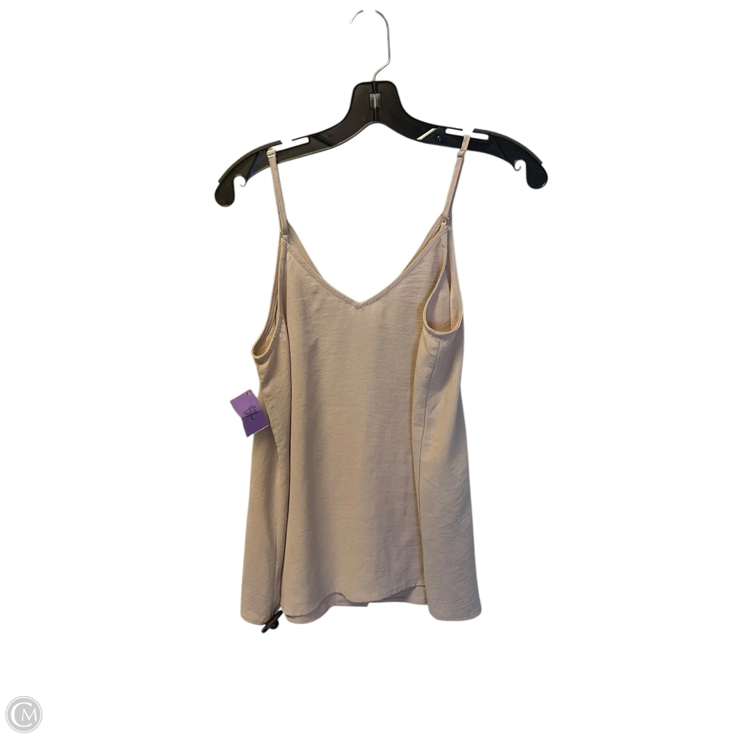 Top Sleeveless By Entro In Tan, Size: S